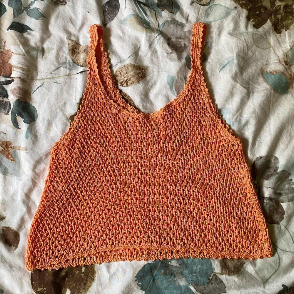 Aritzia crochet camisole